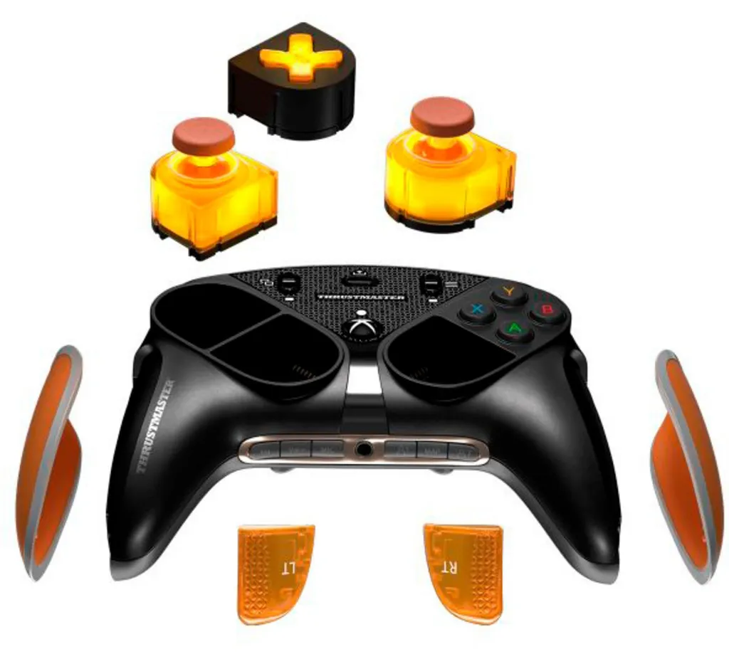 Look Unique eSwap X : Pack Modules LED Orange Crystal pour Manette Xbox