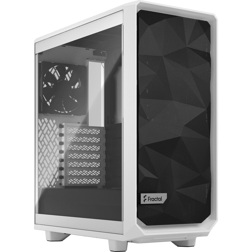 Fractal Design Geh Meshify 2 Compact White TG Clear Tint Produktbild 