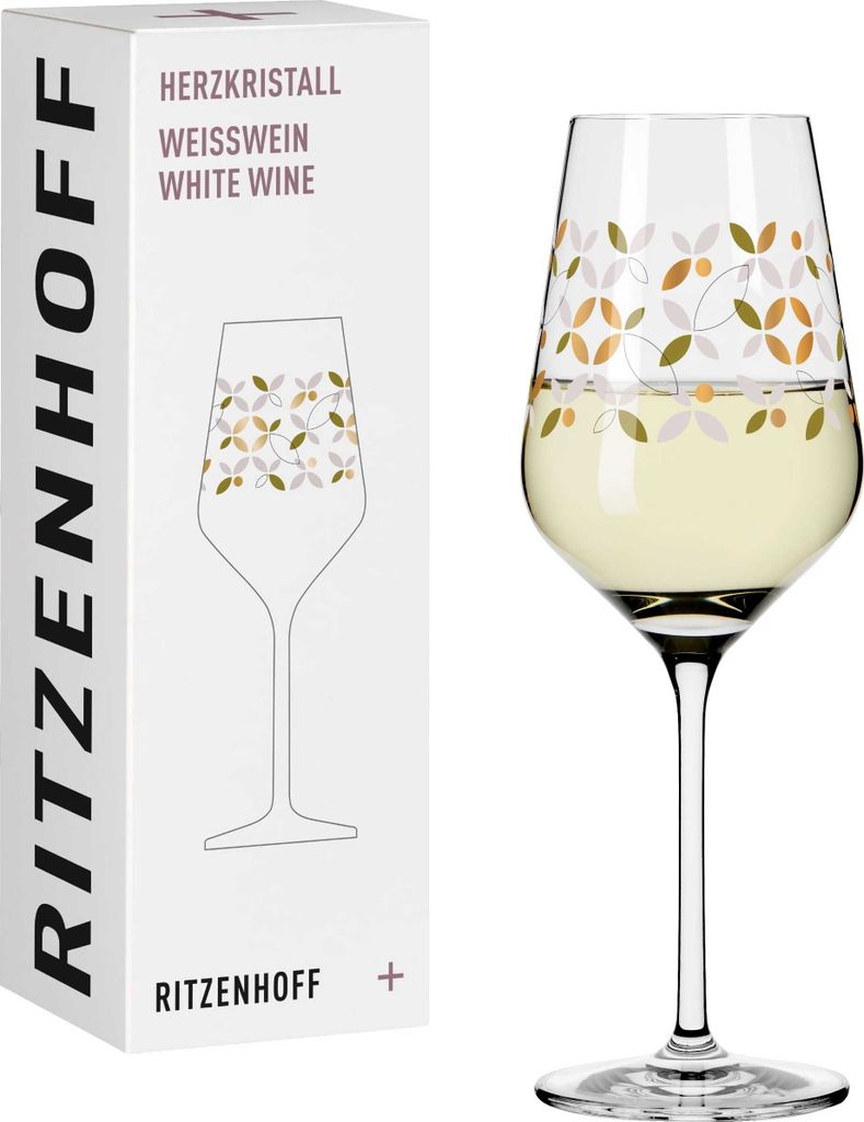 Ritzenhoff Weißweinglas Herzkristall 009, Chistine Kordes, Kristallglas, 380 ml, 3011009