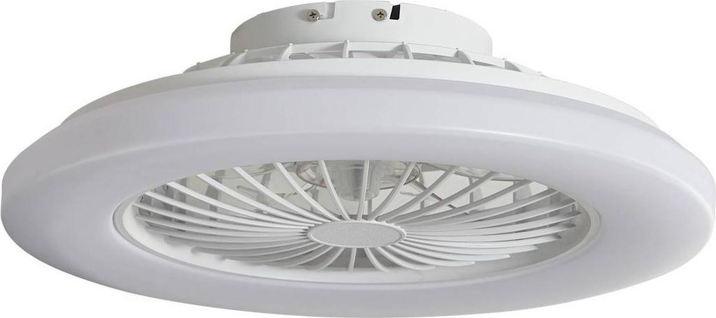 Lindby LED-Deckenventilator Vedin, weiß, DC, Ø 49 cm, CCT Produktbild 