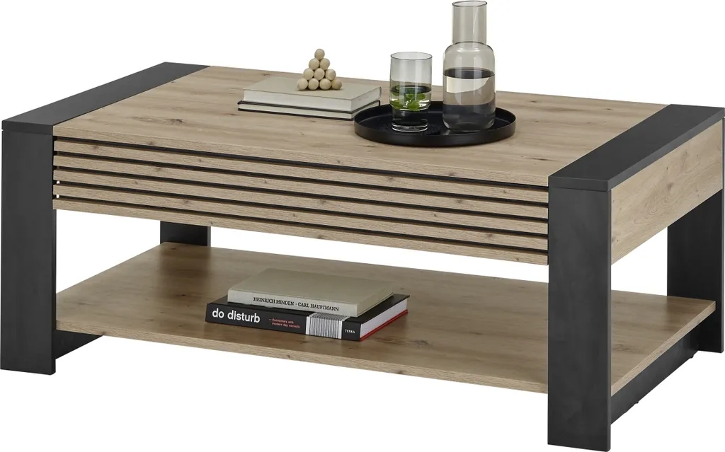 Table Basse Felipe 108 cm - Finition Chêne Artisan Haute Résistance