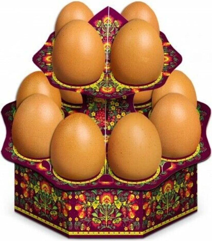 Tablett für 12 Ostereier Osterdekoration Ostereierhalter Produktbild 