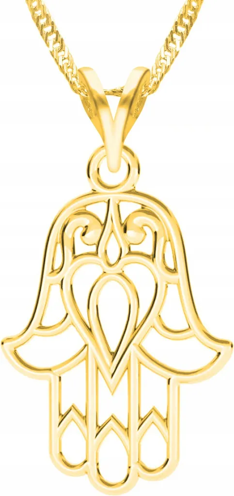 Collana Argento 925 Mano Fatima Oro - Accessorio Protezione Donna - 1