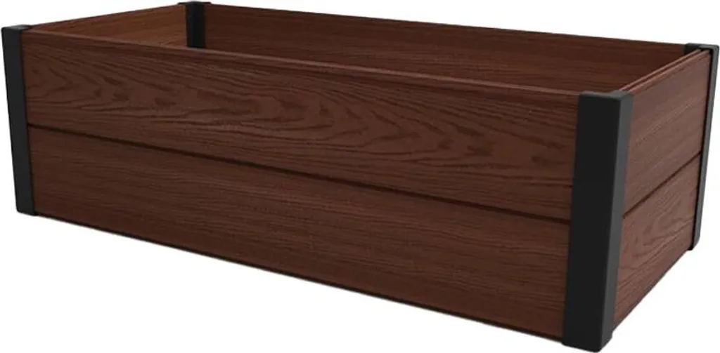 Lit hors-sol rectangulaire 106x50x32 cm pour potager et fleurs de jardin
