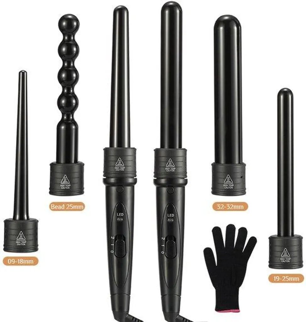 Set multifonction 6 en 1 en céramique avec gants de protection haute T°
