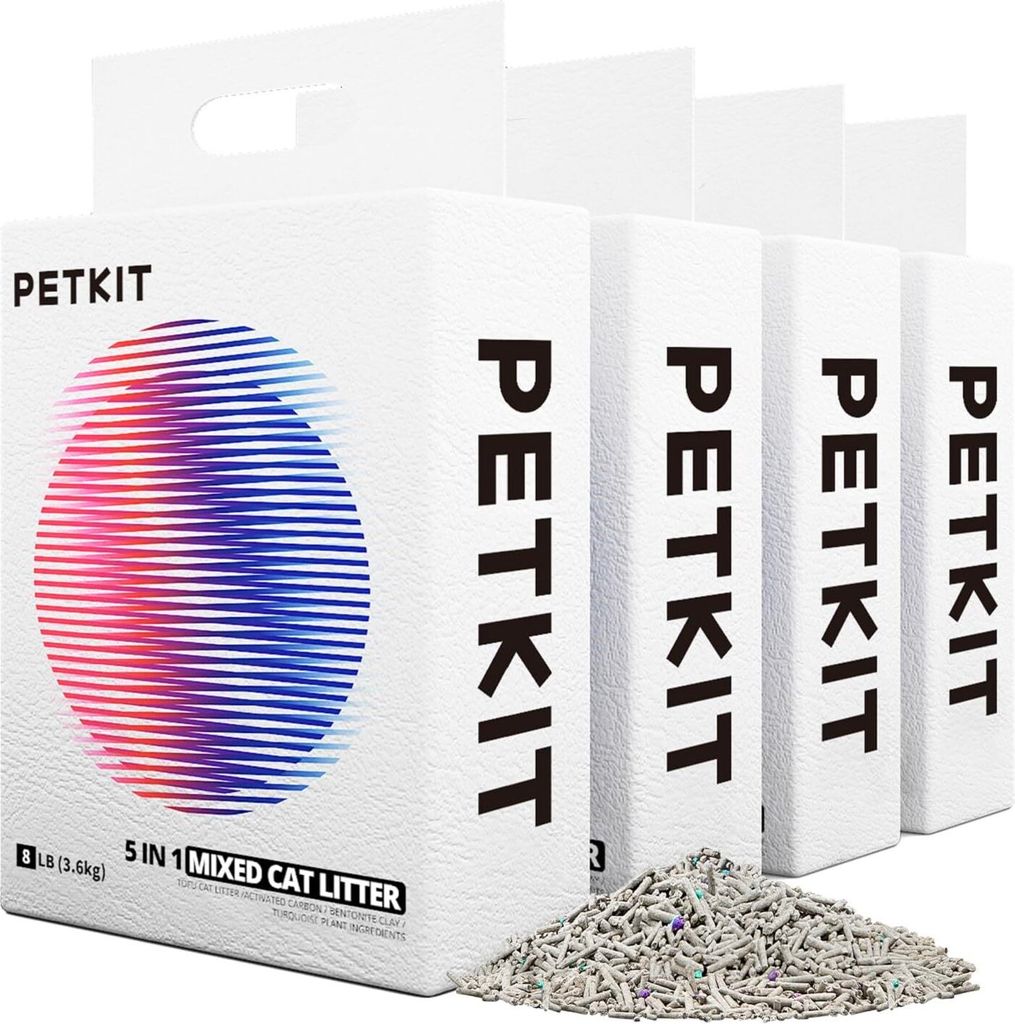 PETKIT 5 in 1 Gemischtes Katzenstreu 4 Beutel, 3,6 Produktbild 