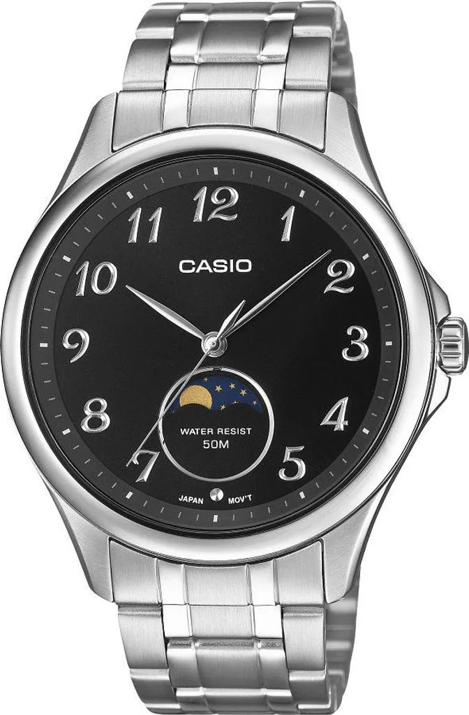 Montre Casio MTP-M110D-1AER Classic Moonphase pour homme en acier