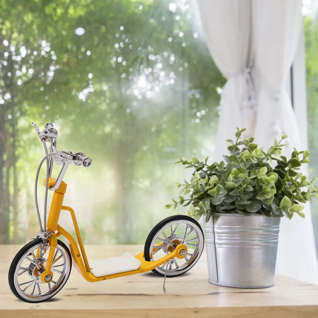 Cadeau pour cycliste vélo miniature ornement de bureau chic métal - 4