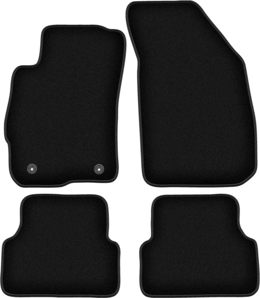 Tappetini Chevrolet Aveo II T300 (2011-2020) Velluto Nero 4 pz