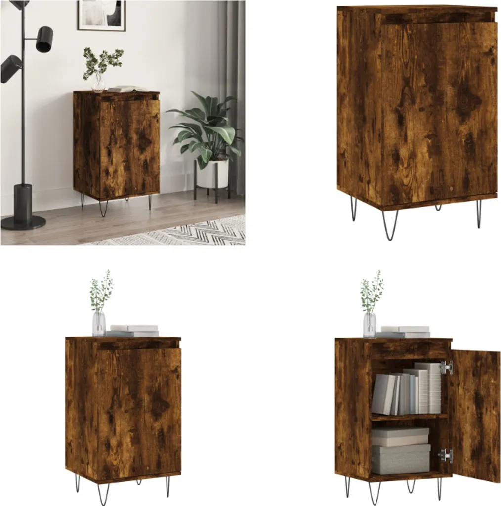 vidaXL Credenza Legno Rovere Fumo 40x35x70 cm - Mobile Armadio
