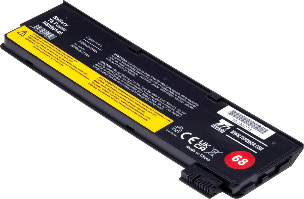 Batteria T6 Power Lenovo ThinkPad T460p 20FW | Ricambio Sicuro 24Wh