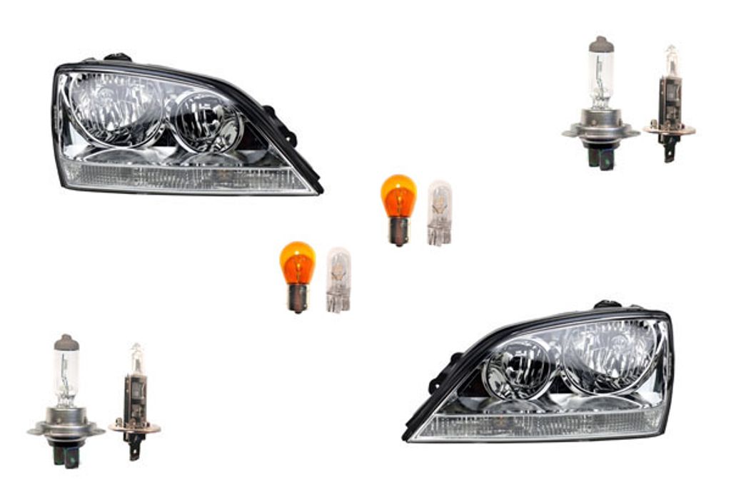 Johns, Scheinwerfer Halogen Front passend für Kia Sorento JC 02-06 Leuchtmittel Set L R 921013E060 921023E510