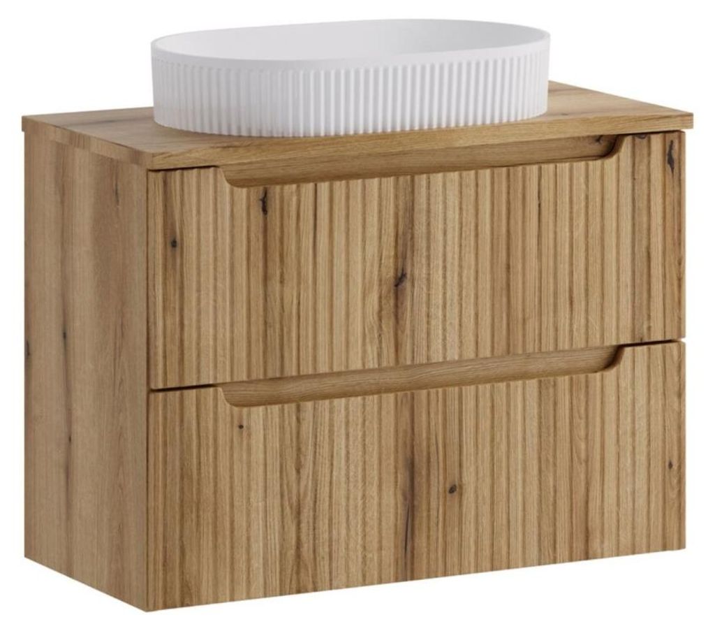 Ensemble VANO licht eiken 80cm: onderkast met laden + blad Productafbeelding 