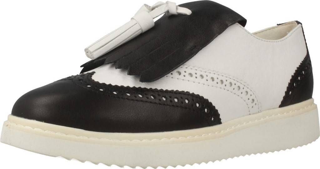 Geox D THYMAR A Damen weiß/schwarz Leder Slipper Halbschuhe 36