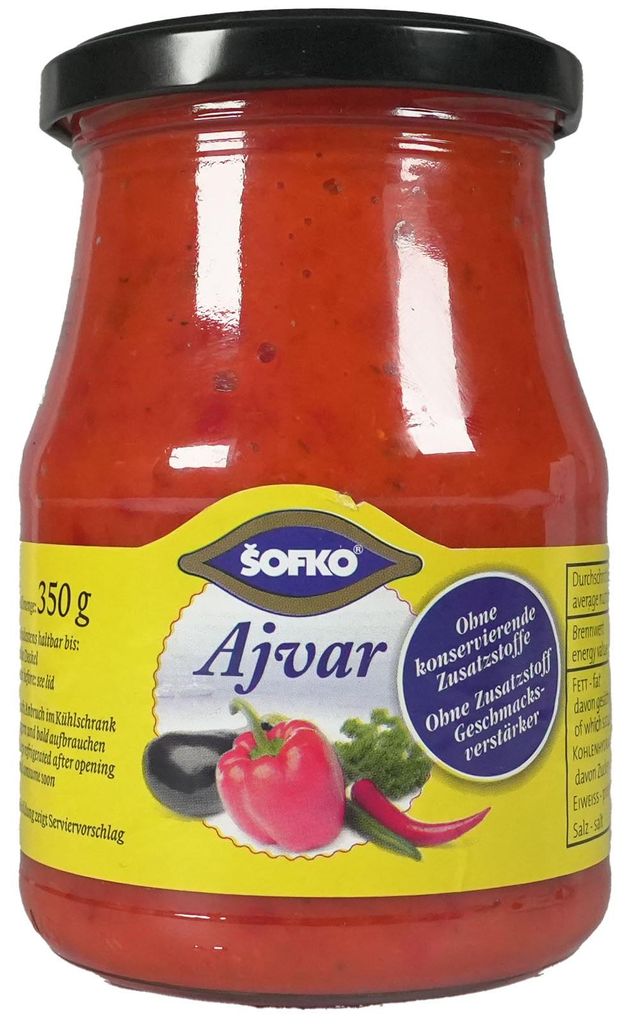 Ajvar Pap.gemü.zub.sofko 370Ml Produktbild 