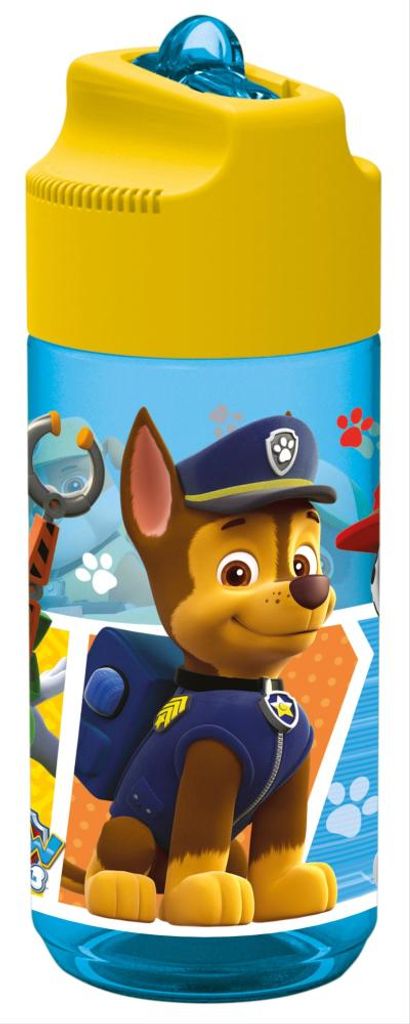 Paw Patrol transparente Trinkflasche mit integeriertem Produktbild 2
