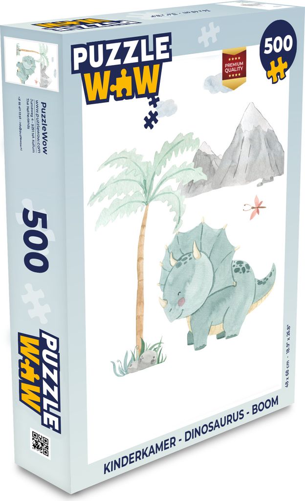MuchoWow Puzzle 500 Teile Kinderzimmer - Dinosaurier - Baum - Kinder - Kind - Denken - Spiel - Toy