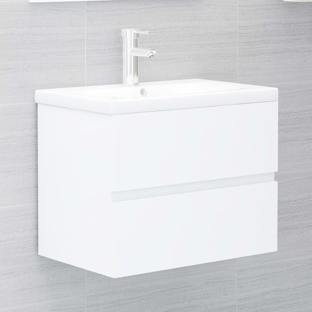 vidaXL Vanity Unit White 60x38,5x45 cm Dřevěný materiál Obrázek produktu 