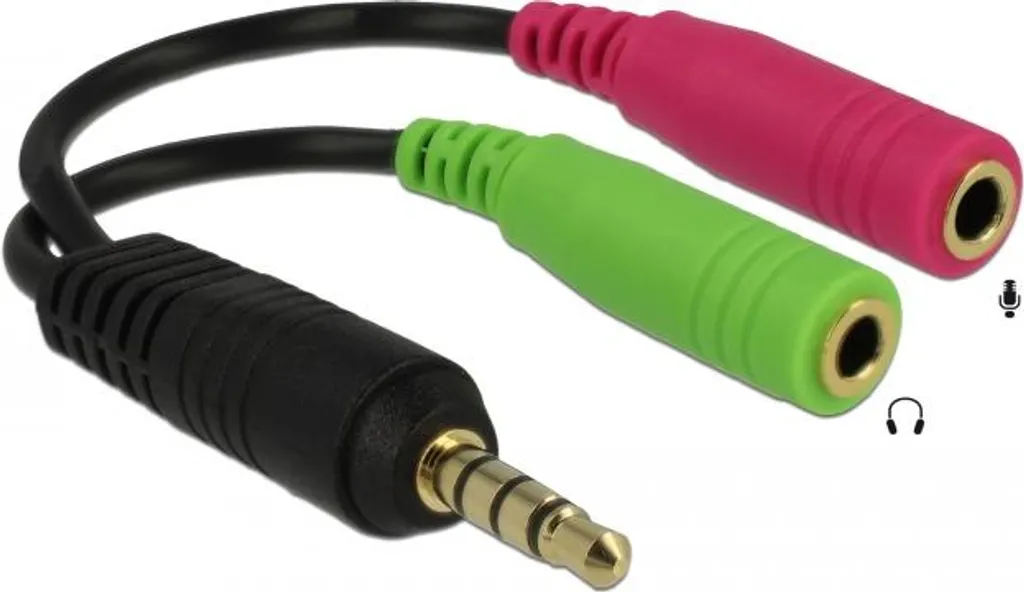 MillSO Cavo Adattatore Sdoppiatore Cuffie Microfono - Adattatore Splitter Jack da 3,5mm CTIA - Due Jack Separati da 3.5mm per Cuffia e Microfono - Compatibile per PS4 Cuffie da gioco a PC