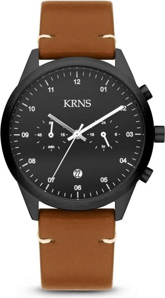 Montre-bracelet Krns 2012 élégante pour homme avec cadran de précision