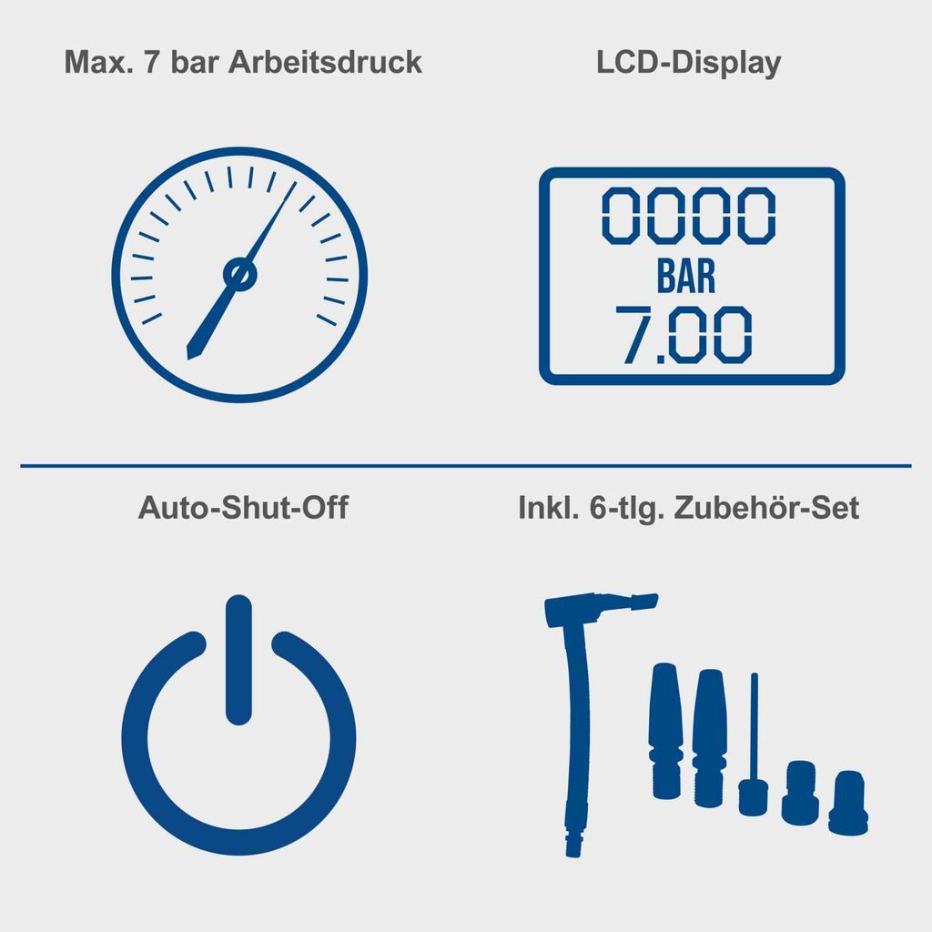 Scheppach Akku-Handkompressor C-AC20-X | 7 bar | Produktbild 5