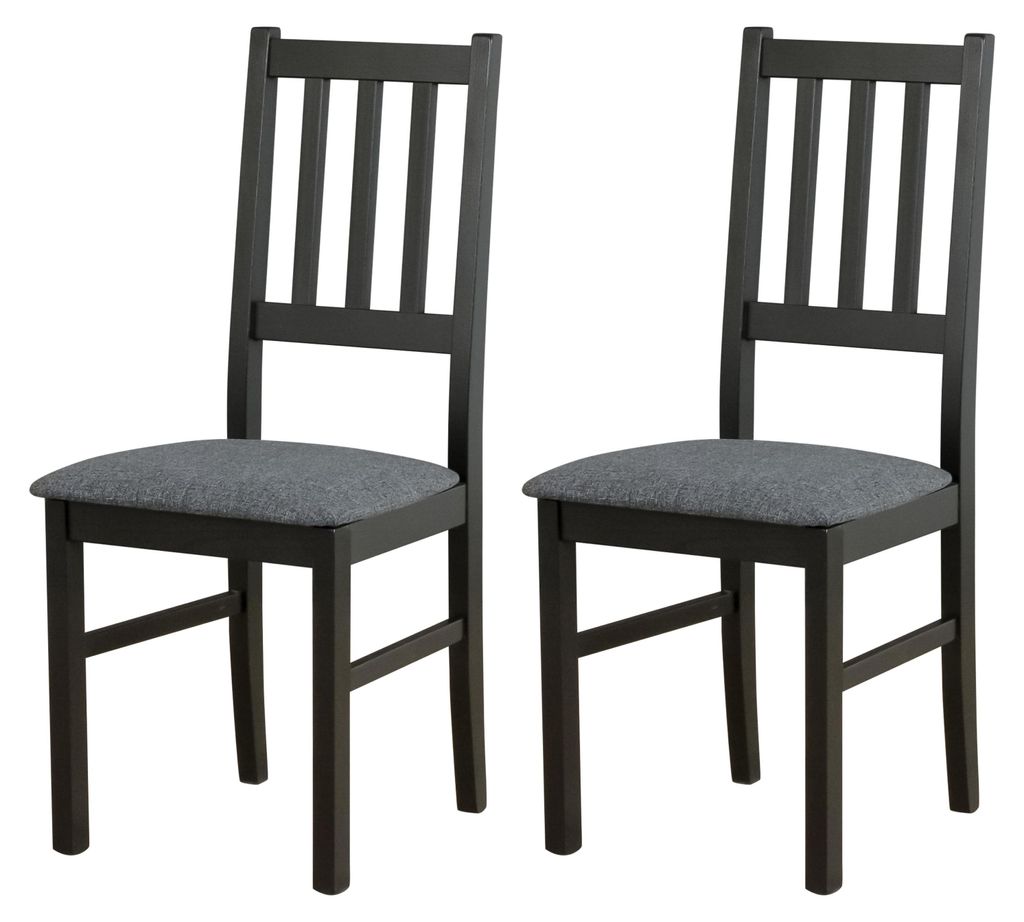 ESSZIMMERSTUHL - 2er-Set Bos 4 schwarz hygge 96 Produktbild 