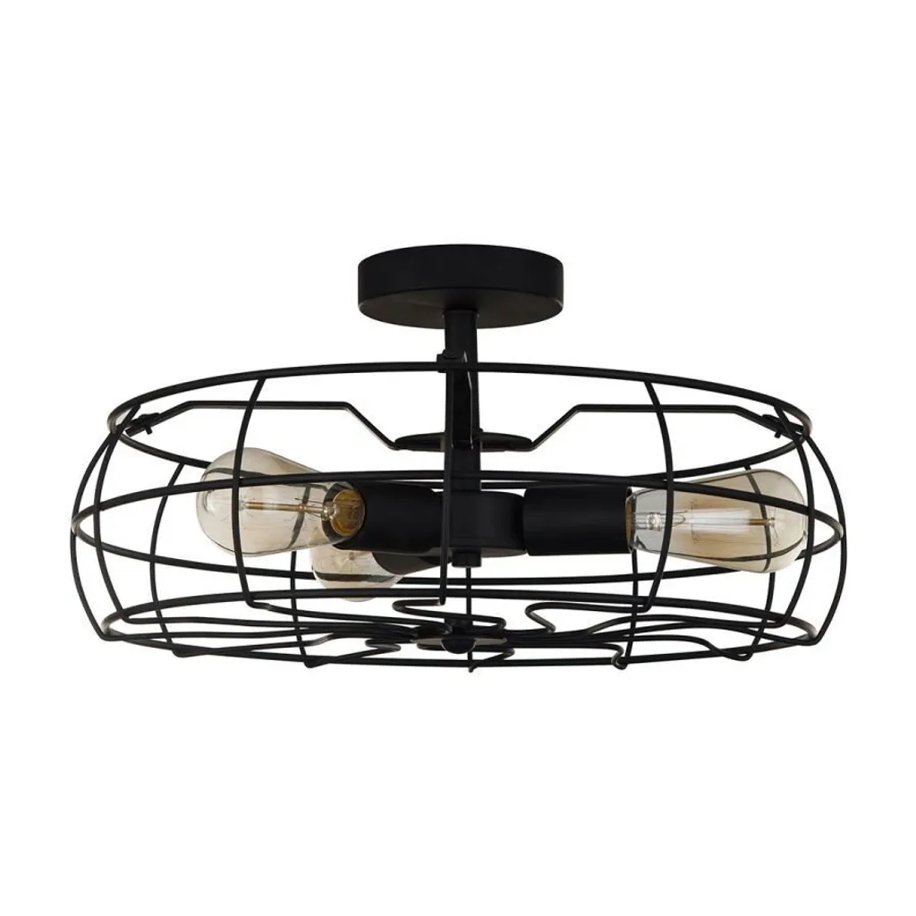 Lampada da soffitto Italux Rayo industrial black MXM-2580/3 BK