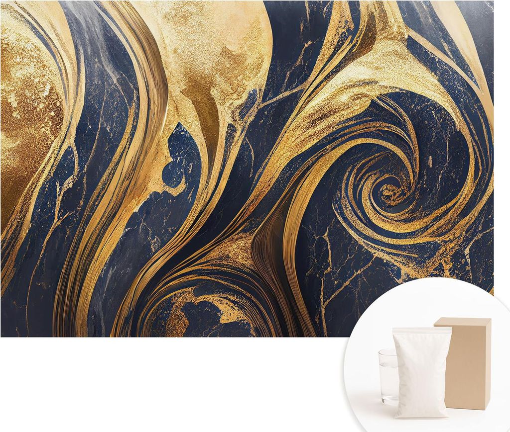 Fototapete - Wandbilder für Wohnzimmer - 152x104 cm - Dekorative Wandfolie - Modernes Design für Wanddekoration - Tapeten für Innenräume - Marm...
