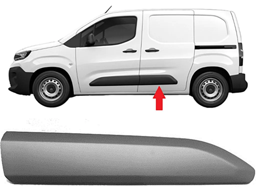 Baguette protection porte gauche pour Opel Combo E Life, usage urbain