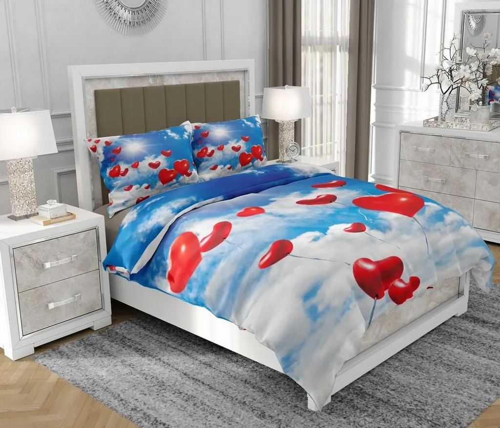 SOVIO So.0153 Set 3 Pezzi 100% Cotone 160x200 cm Multicolore