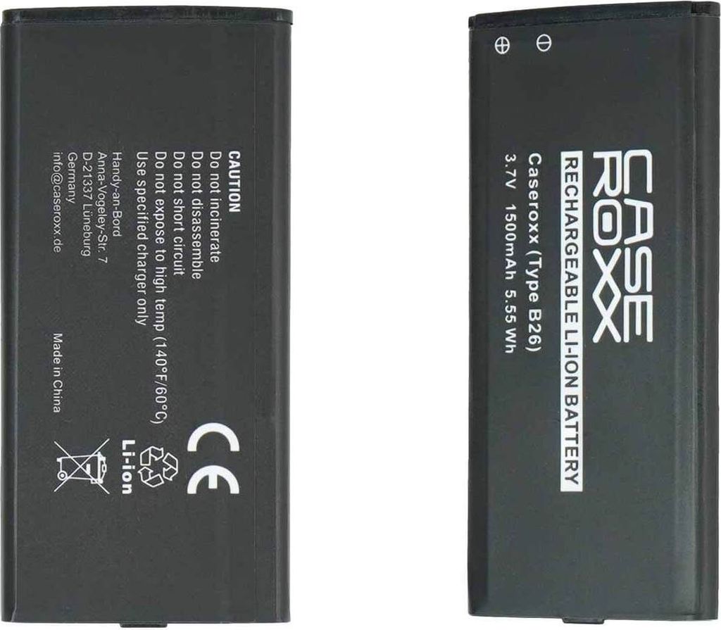 caseroxx Handy Li Ion Akku kompatibel mit Cat B26