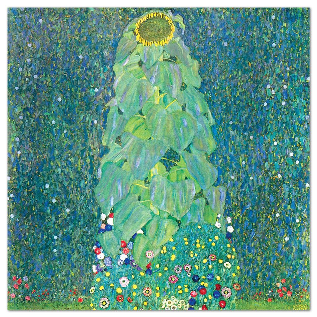 Giallobus - Die Sonnenblume - Gustav Klimt - 100L x 100B cm - Bild - Acrylglas