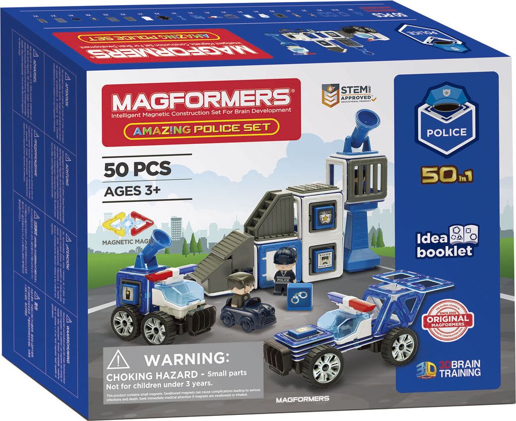 Magnetisches Set Magformers, Erstaunliches Polizeiset