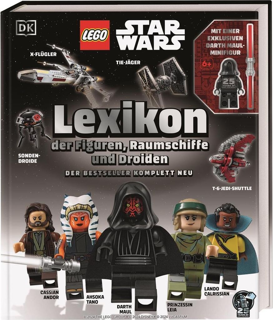 LEGO Star Wars Lexikon der Figuren, Raumschiffe und Droiden: Der komplett neu. Mit einer exklusiven Star Wars-Minifigur. Das Buch zu 25 Jahr...