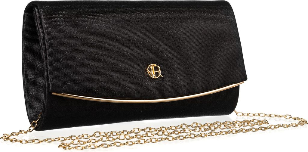 Rovicky Elegante Abend-Clutch Schwarz R-XS024-4313