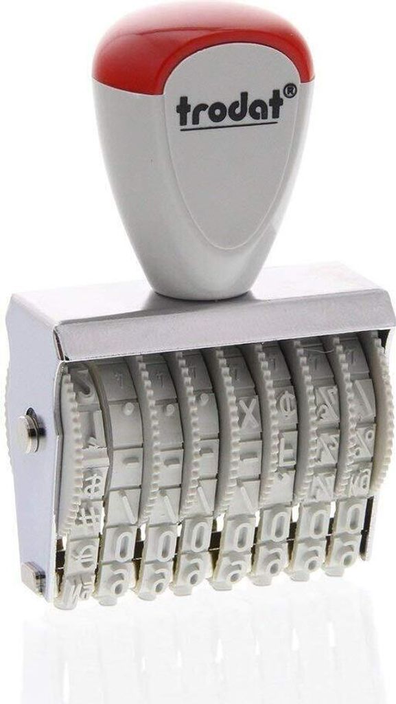trodat Ziffernstempel 8-stellig Abdruckmaße: 4 x 32 mm
