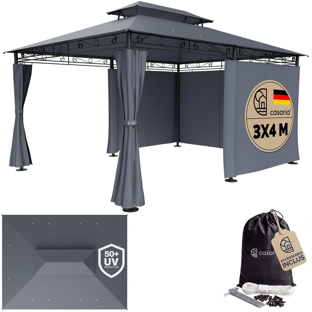 CASARIA Pavillon de jardin anthracite Image du produit 