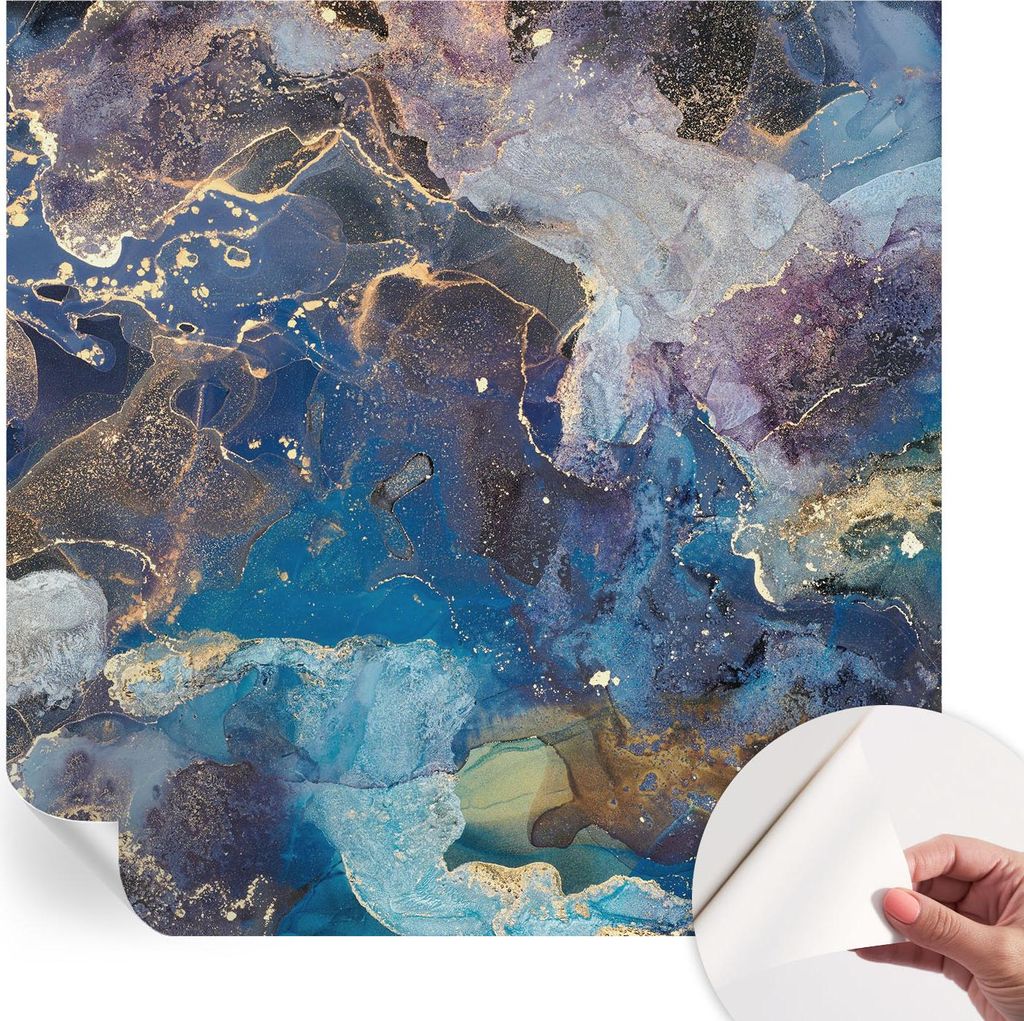 Selbstklebende Wandtapete - Dekorative Tapete für Wohnzimmer - Klebefolie für Wandbilder - Tapetenfolie für Wanddekoration - 250x250 cm - Kosmis...