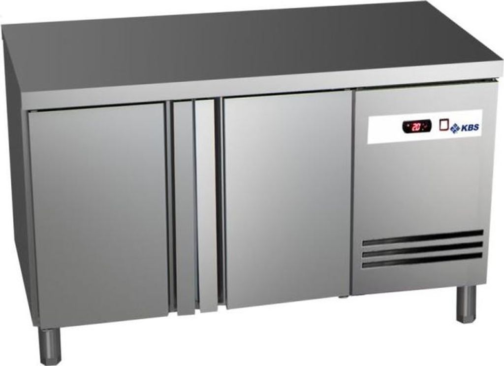 KBS Tiefkühltisch ohne Aufkantung 2 Türen 1342x700x850 mm Produktbild 