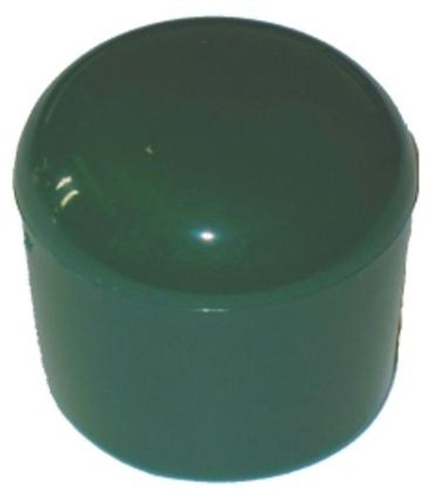 20 Stück - Kappe für Rundrohr D=32/33 mm - L=26 mm GRÜN PVC Produktbild 