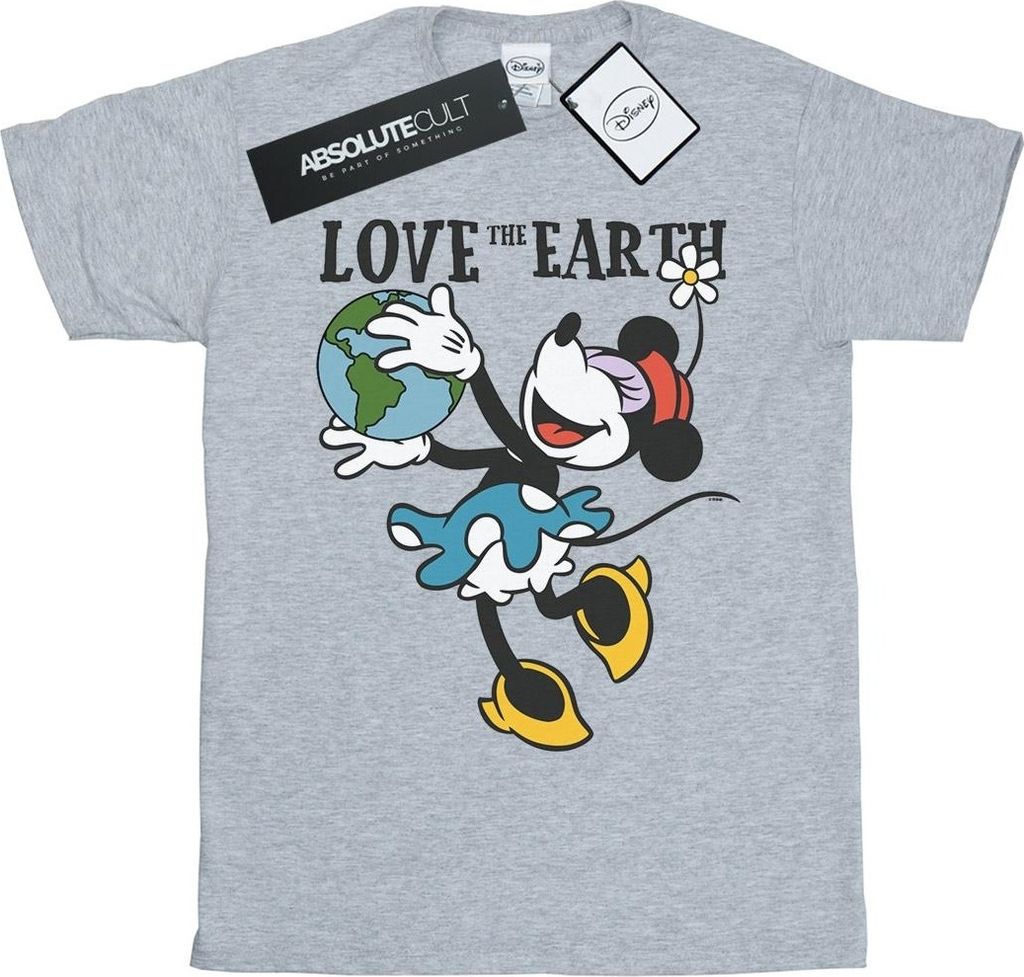 Disney - "Love The Earth" T-Shirt für Damen BI36926 (L) (Grau)