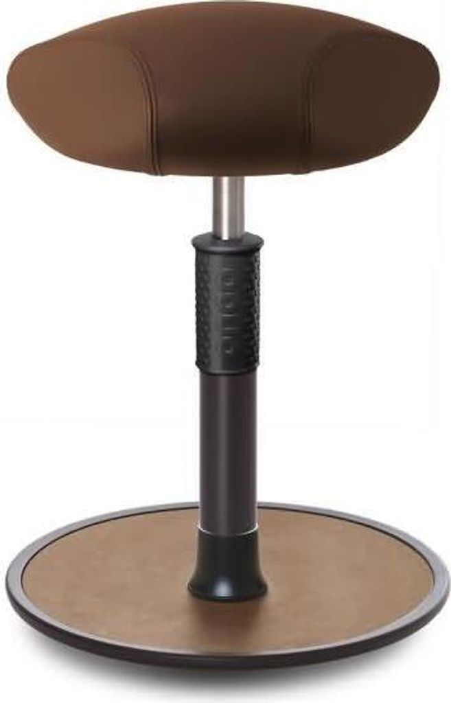 Sitz- Stehhocker Free Regular Triangel Boxmark Leder Braun schwarz /Natur.