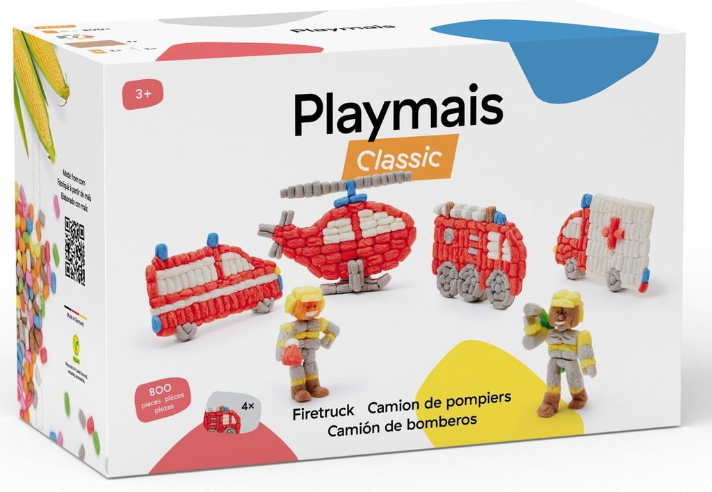 Playmais Classique - Thème : Pompiers - 800 pièces Image du produit 