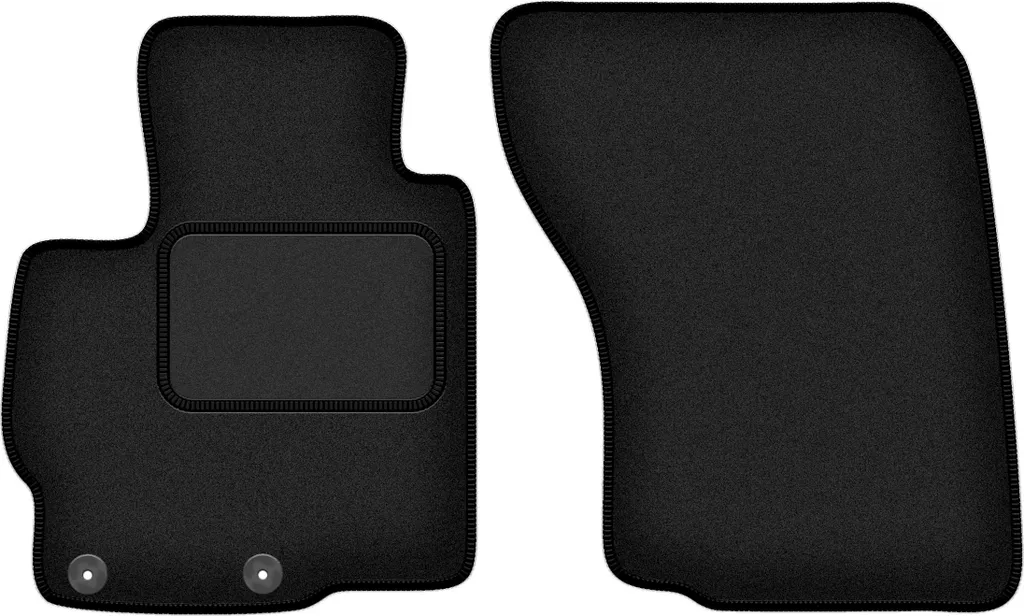 Wielganizator tappetini auto velours anteriori adatto per Mitsubishi ASX II (2020-, crossover) neri, set 2 pz, con fissaggi