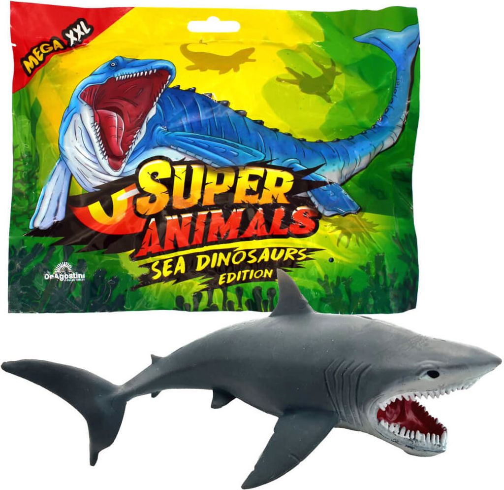 DeAgostini Super Animals - Sea Dinosaurs Edition - Sammelfigur Sea Dino - Figur 10. Carcharocles Megalodon