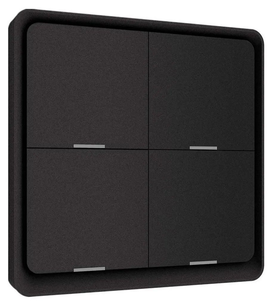 Commande de Scénarios pour Stores et Lumières Connectés ZigBee Noire