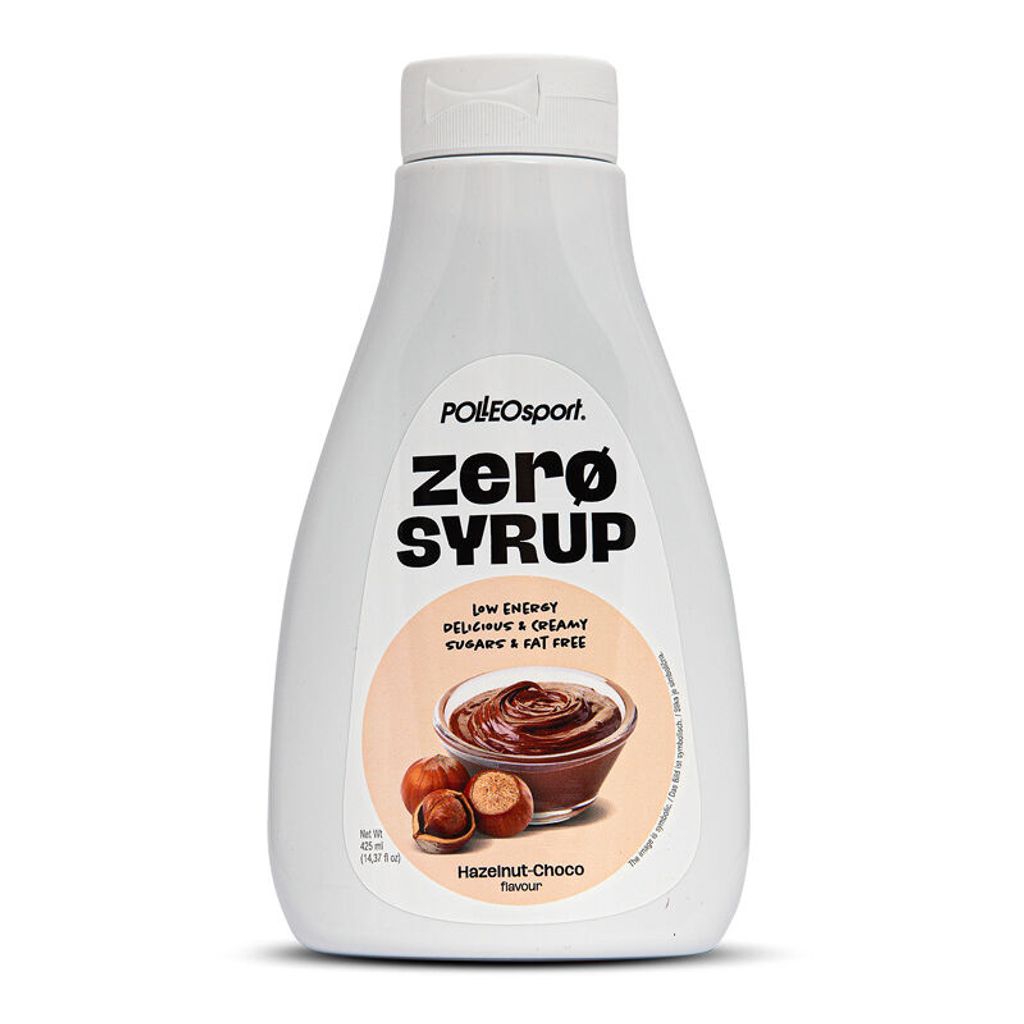 Polleo Proseries Zero Syrup, 425 ml - Hazelnut Choco Produktbild 