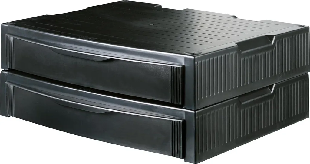 Support de Bureau Gris Han 9250-11 Robuste avec Rangement Intégré - 3