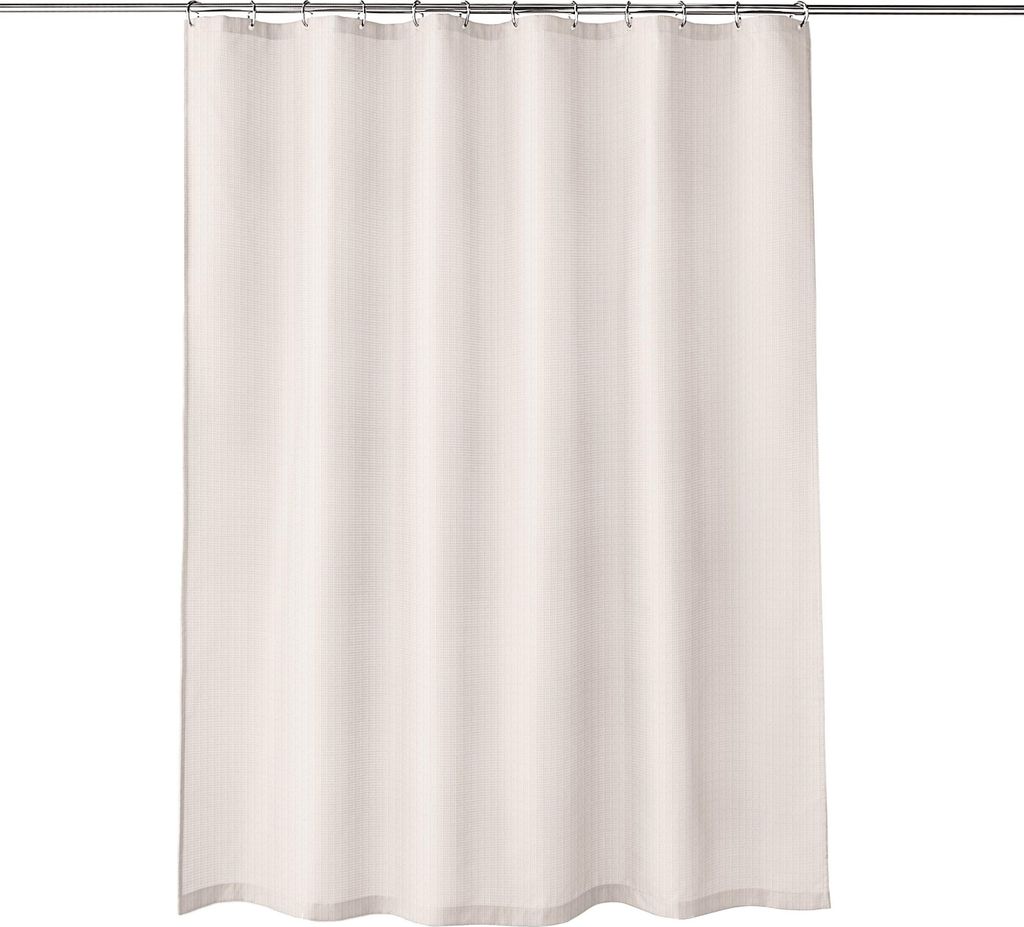 Kleine Wolke Duschvorhang Textil GRIGLIA Ecru 180 x 200 cm