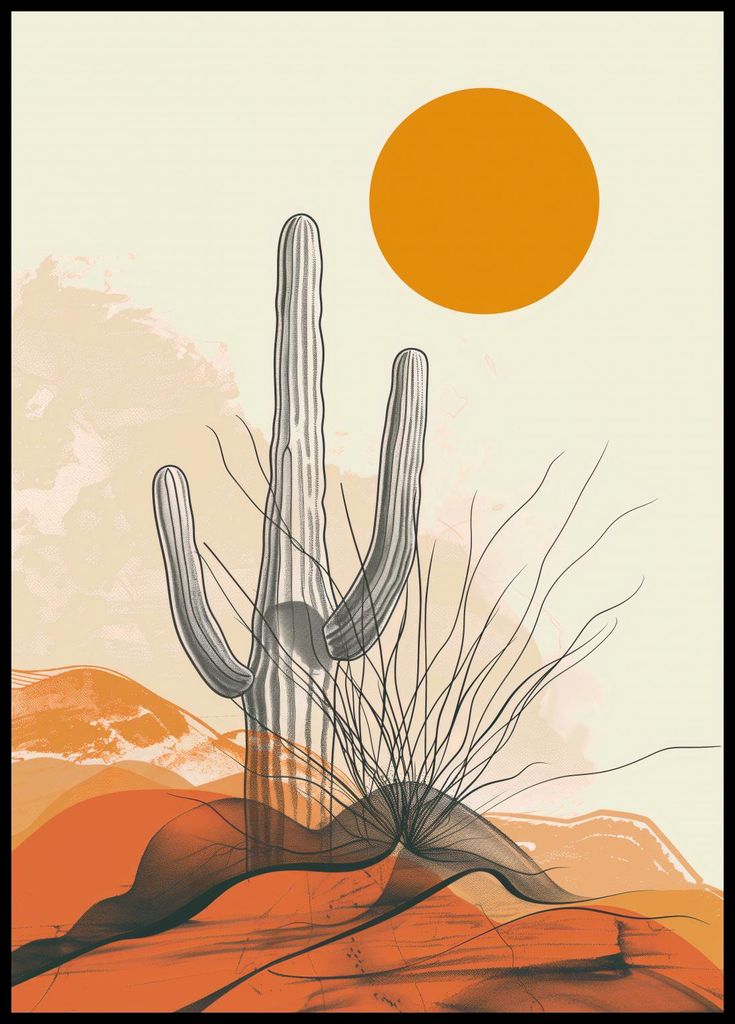 Plakat 64x90cm Wüsteneinsamkeit